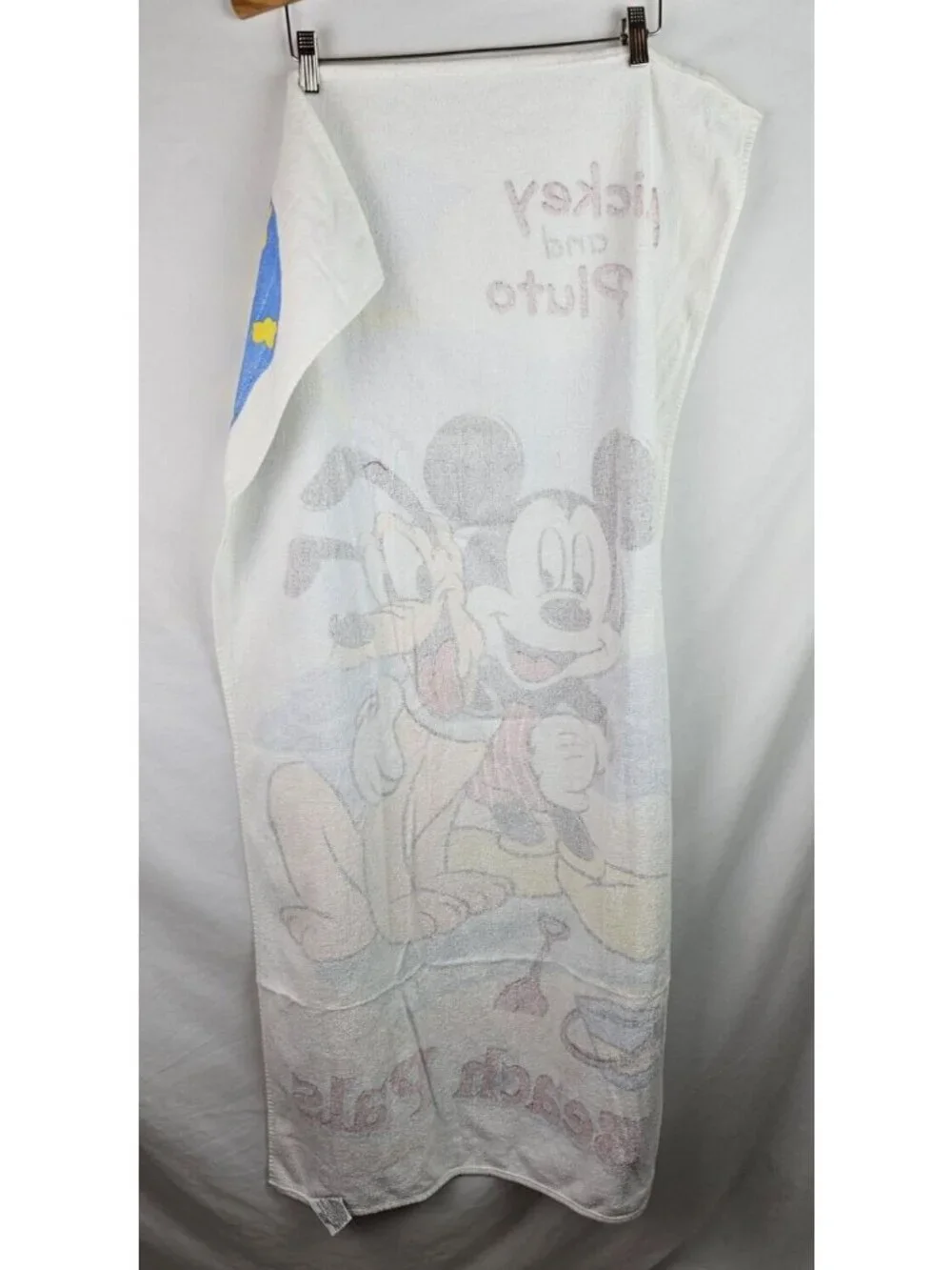Disney Franco Vintage Beach Towel Mickey & Pluto Beach Pals 50 x 26